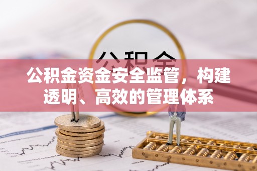 资溪公积金资金安全监管，构建透明、高效的管理体系