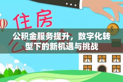 资溪公积金服务提升，数字化转型下的新机遇与挑战